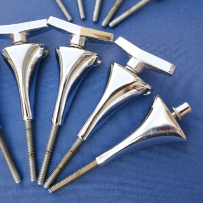 Sonor Phonic Lite Hilite Signature T-rods Tension Rods Claws Clawhooks Bass Drum Lot of 10 Vintage image 7
