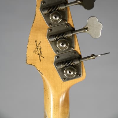 Fender Custom Shop 58 Precision Bass Heavy Relic Maple Neck 2022 - Vintage White image 9