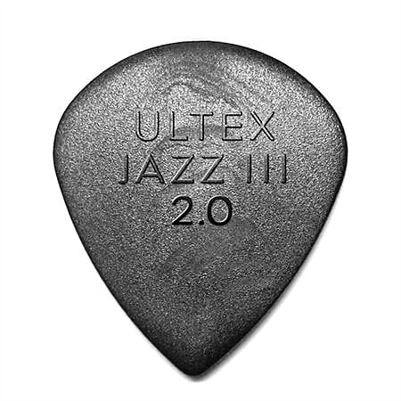 Dunlop 427P Ultex Jazz III Guitar Picks 2.0mm 6 Pack image 1