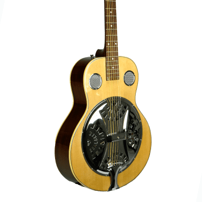 De Rosa DBI-8-VSB-NT Laminated Spruce Top Maple Neck 6-String Resonator Acoustic Guitar -  Natural for sale