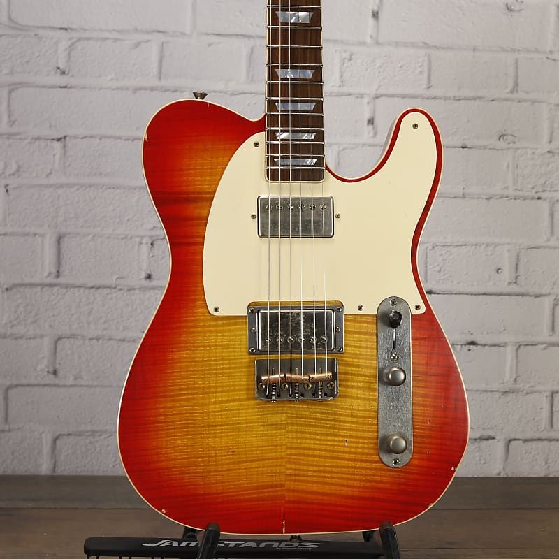 Nash Guitars Mahogany T-59 Top-Bound Flame Maple Electric Guitar Cherry Sunburst Light Relic w/Nash Case #COL22 image 1