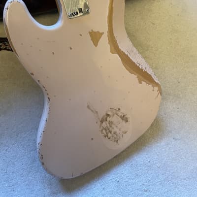 Fender Flea Artist Series Road Worn Signature Jazz Bass 2016 - Present - Shell Pink image 6