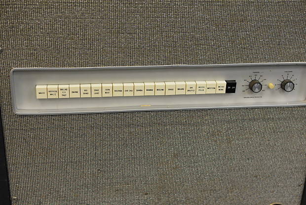 Guitar amp with built clearance in drum machine