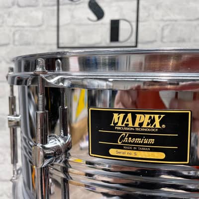 Mapex Chromium 14” x 6.5” Steel Shell 8 Lug Snare Drum #HC64 image 1