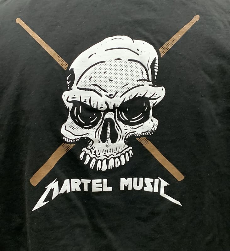 Martel Music Skull Logo T-shirt 4XL image 1