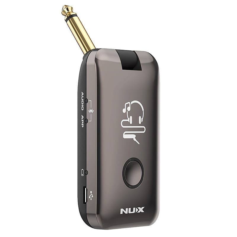 New NUX MP-2 Mighty Plug Guitar & Bass Amp Modeling Headphone Amplug w/  Bluetooth