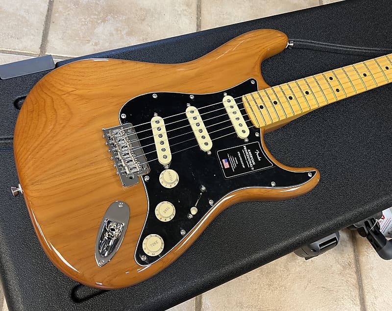 2022 Fender American Professional II Stratocaster Maple Fingerboard Roasted Pine image 1