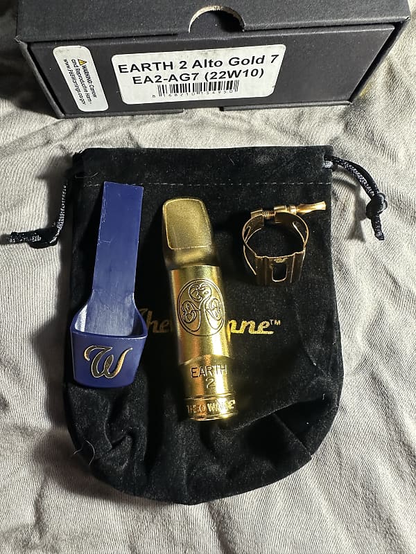 Theo Wanne Earth alto saxophone mouthpiece AG7 2020 - Gold plated image 1