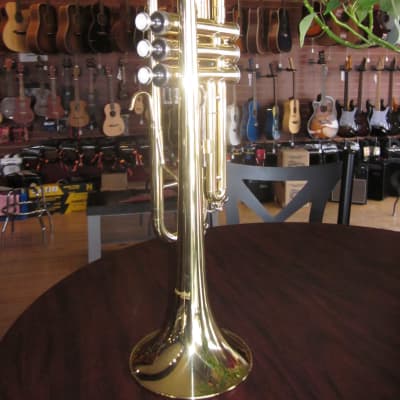 Mendini MTT-L Student Bb Trumpet w/ Orig. Case, 7C Mouthpiece, Polishing Cloth, Valve Oil #J15110691 image 3