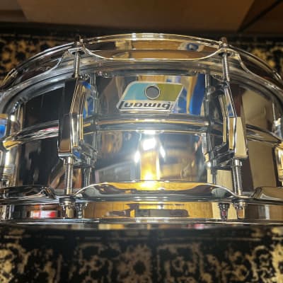 Ludwig LM400B Supraphonic 5x14" 10-Lug Aluminum Snare Drum - Chrome-Plated image 1