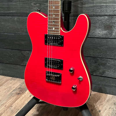 Fender Special Edition Custom Telecaster FMT HH Electric Guitar Red image 3