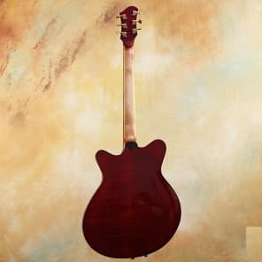 Moffa Arch Lorraine Electric Archtop Guitar - MINT - Red Violin Style Finish image 4