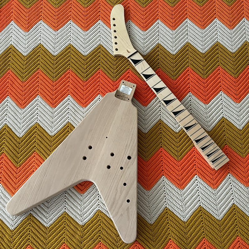 Warmoth Flying V Project - Body and Neck! - Beginning to an | Reverb