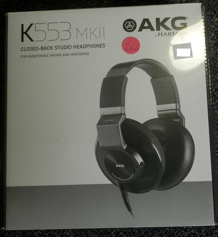 AKG K553 MK II Closed Back Over-Ear Audio Headphones  			