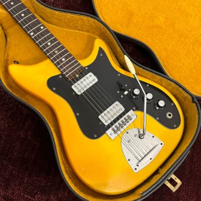 Kapa Continental Electric Guitar - Hofner Pickups - Vintage Hard Case - Gloss Yellow - 1965 for sale