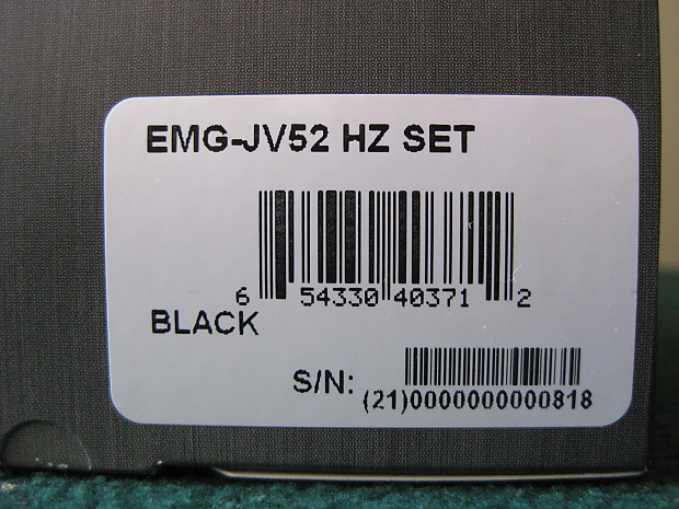 EMG JV52HZ/SET-B Vintage Passive J Bass Set image 1