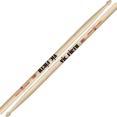 Vic Firth American Classic Hickory 5B Drumsticks Natural - 5B image 1