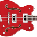 NEW! Gretsch G5442BDC Electromatic Hollow Body 30.3" Short Scale Bass Transparent Red
