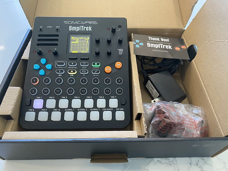 Sonicware SmplTrek Portable Production Sampler 2023 - Black Matte image 1