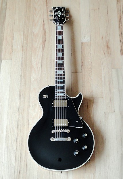 1982 Greco Super Real LP Custom Black Beauty Electric Guitar