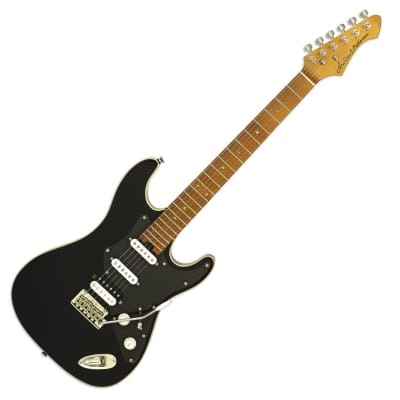 Aria Pro II Tribute Series - 714-DG Fullerton (Gilmour-Inspired) HSS  Electric Guitar, Black | Reverb