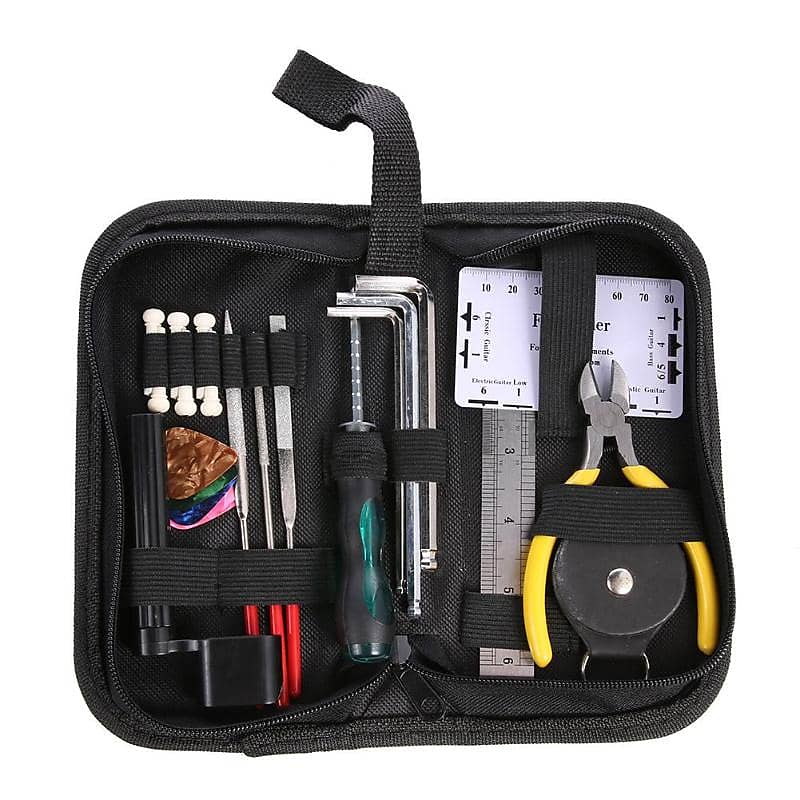 Instrument Maintenance Repair Cleaning Tech Tool Kit for Guitar & Bass image 1