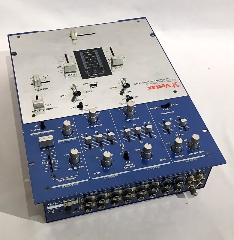 Vestax PMC-07PRO ISP DJミキサー ブルー中古品 完動品 VESTAX PMC-07Pro ISP DJミキサー Q-BERT INVISIBL