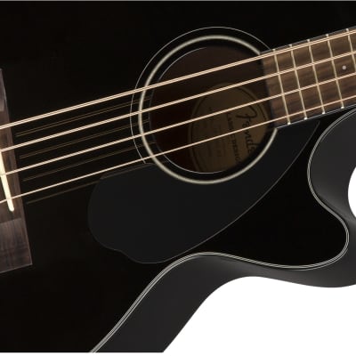 Fender CB-60SCE Acoustic Electric Bass 0970183006 - Black image 4
