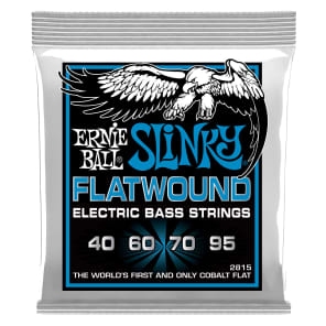 Ernie Ball 2815 Slinky Flatwound Extra Electric Bass Strings (40-95)