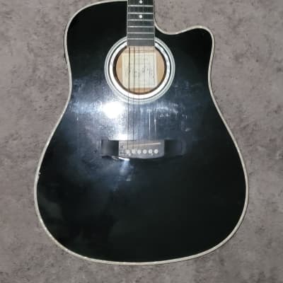 Esteban ALC 200 - Black acoustic electric guitar for sale