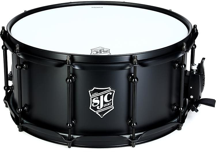 SJC Custom Drums Alpha Steel Snare Drum - 6.5-inch x 14-inch Flat