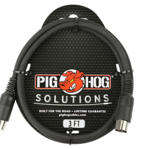 Pig Hog PMID03 MIDI Cable - 3'