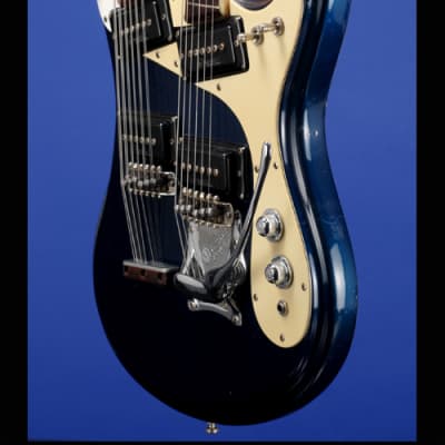 Mosrite Joe Maphis Model Double-Neck 6/12 String 1966 Ink Blue image 12