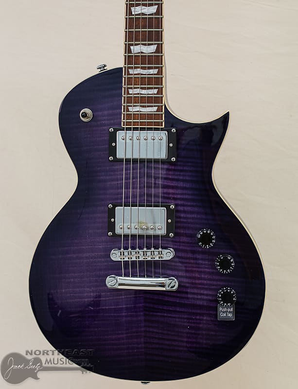 ESP/LTD EC-256FM Electric Guitar - See Thru Purple Sunburst image 1