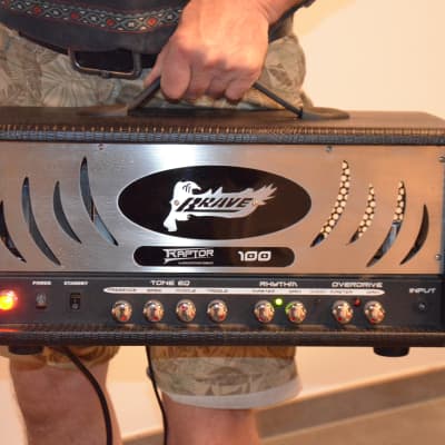 Brave  Raptor100 compact 2 channels all tube head*great powerful ROCK sounds*rare model*mint condit. image 2