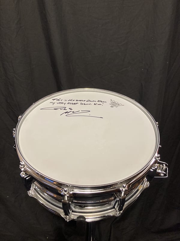 Russ McKinnon's First Snare Drum! (Barry Manilow, Tower of Power) Ludwig 14x5" Super-Sensitive Snare Drum 1968 - SIGNED! image 1