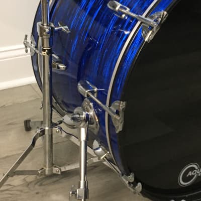 Vintage Apollo 3 Piece Drum Set 1970s Blue Oyster Pearl Completely Restored in USA Jazz Bop Kit 12/16/22 image 22