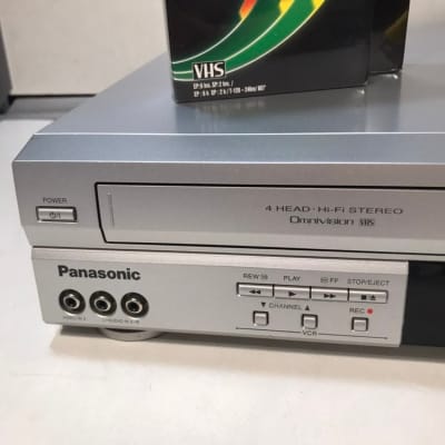 Panasonic PV-D4734S 4 Head HiFi Stereo VHS Recorder DVD Player Lightly Used w/ cables and tapes image 2