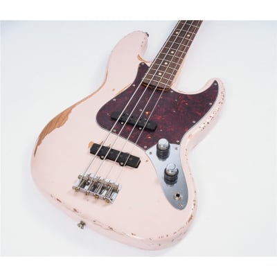Fender Flea Jazz Bass, Roadworn, Shell Pink image 4