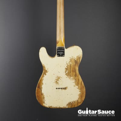 Fender Custom Shop LTD Telecaster ’63 White Super Heavy Relic Used 2019 (Cod.1381UG) image 8