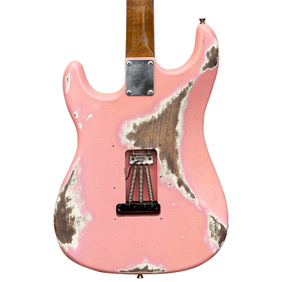 10S iCC Strat 11 Tone HSS Electric Guitar Shell Pink Heavy Relic image 4