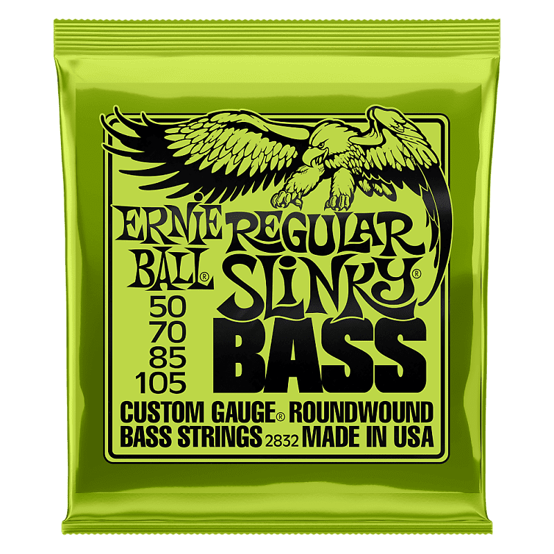 Ernie Ball 2832 Regular Slinky Round Wound Electric Bass Strings 50-105 gauge image 1