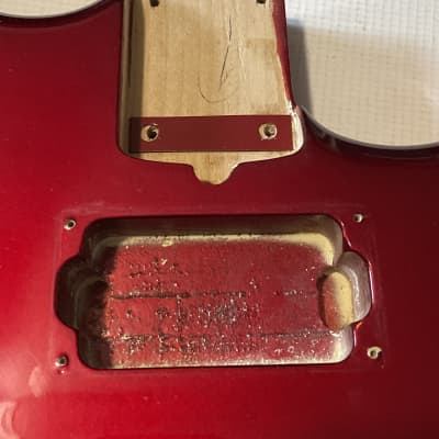 1980's Made in Japan Kramer Focus 2000 Candy Apple Red Guitar Body Floyd Ready image 13