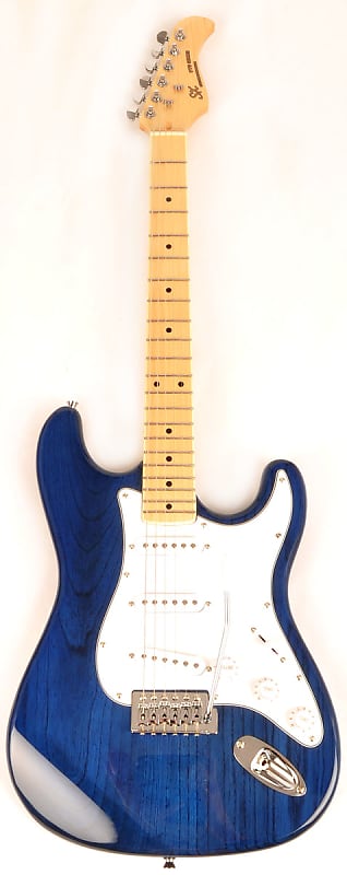SX Hawk MN Ash TBU Electric Guitar image 1