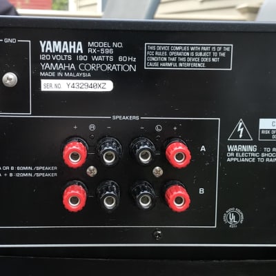 Yamaha RX 596 Stereo AM FM Receiver- Phono Ready -  80 W image 10