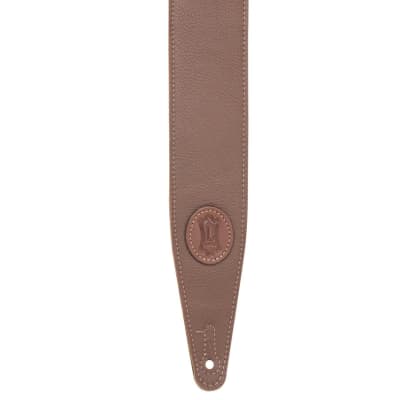 Mint Levy's Leathers - MGS80CS-BLK-HNY - Padded Garment Leather Guitar Strap - Brown/Green - 2.5" image 2