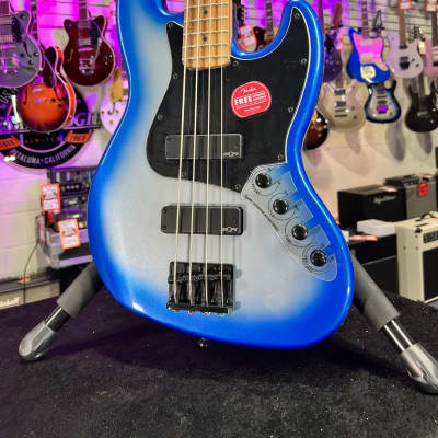 Squier Contemporary Active Jazz Bass HH - Sky Burst Metallic *FREE PLEK WITH PURCHASE*! 030 *FREE PLEK WITH PURCHASE* image 1