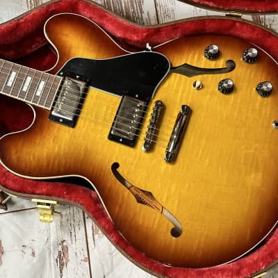 Gibson ES-335 Figured 2023 Iced Tea New Unplayed Auth Dlr 8lb 8oz #075 image 5