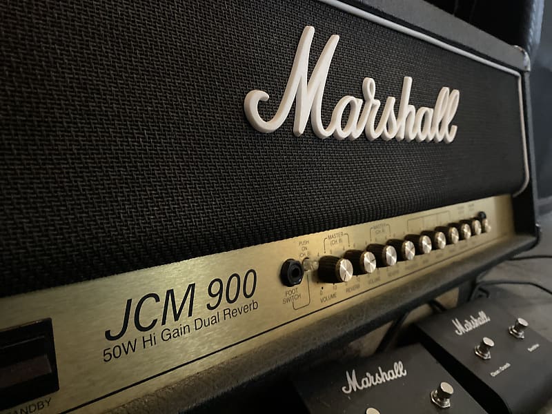 Marshall JCM 900 Model 4500 50-Watt Hi Gain Dual Reverb Head