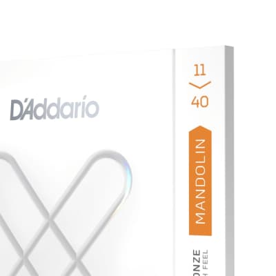 D'Addario XSM1140 XS Phosphor Bronze Coated Mandolin Strings - Medium (11 - 40) 2020s - Standard image 3